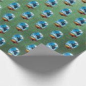 Der Polarexpress | Holiday Gerahmt Train Anreise Geschenkpapier (Ecke)