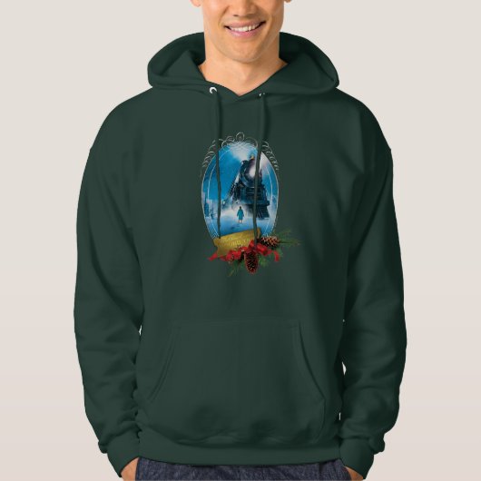 Der Polarexpress | Holiday Gerahmt Train Anreise Hoodie (Vorderseite)