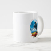 Der Polarexpress | Holiday Gerahmt Train Anreise Jumbo-Tasse (Vorderseite Rechts)