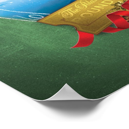 Der Polarexpress | Holiday Gerahmt Train Anreise Poster (Ecke)