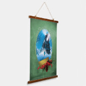 Der Polarexpress | Holiday Gerahmt Train Anreise Wandteppich Mit Holzrahmen (Gewinkelt)