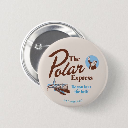 Der Polarexpress | "Hörst du die Glocke" Retro Button (Vorne & Hinten)