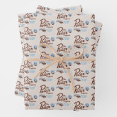 Der Polarexpress | "Hörst du die Glocke" Retro Geschenkpapier Set (Beispiel)