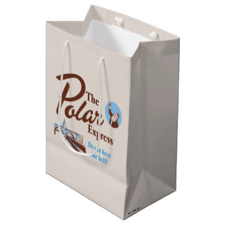 Der Polarexpress | "Hörst du die Glocke" Retro Mittlere Geschenktüte