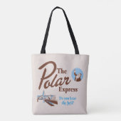 Der Polarexpress | "Hörst du die Glocke" Retro Tasche (Rückseite)