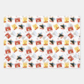 Der Polarexpress | Muster für Retro-Aufkleber Geschenkpapier Set (Vorderseite 2)