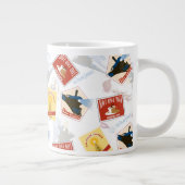 Der Polarexpress | Muster für Retro-Aufkleber Jumbo-Tasse (Rechts)