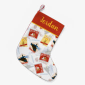 Der Polarexpress | Muster für Retro-Aufkleber Kleiner Weihnachtsstrumpf (Vorderansicht (hängend))
