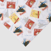 Der Polarexpress | Muster für Retro-Aufkleber Seidenpapier (Ausschnitt)