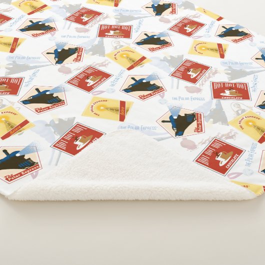 Der Polarexpress | Muster für Retro-Aufkleber Sherpadecke (3/4)