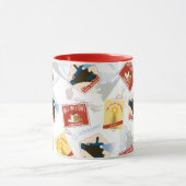 Der Polarexpress | Muster für Retro-Aufkleber Tasse (Zentrum)