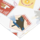 Der Polarexpress | Muster für Retro-Aufkleber Tischdecke (Schrägansicht)