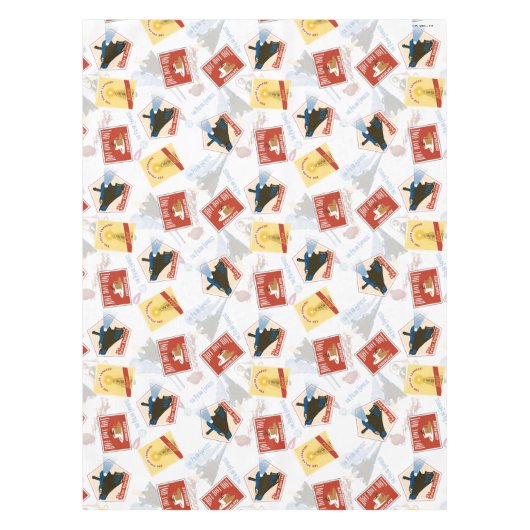 Der Polarexpress | Muster für Retro-Aufkleber Tischdecke (Vorderseite)