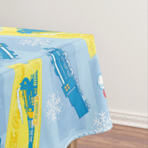 Der Polarexpress Muster für Rückzug und Fahrsc Tischdecke