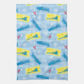 Der Polarexpress | Muster für Rückzug und Fahrsche Geschirrtuch (Vertikal)