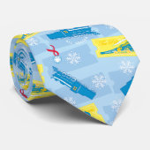 Der Polarexpress | Muster für Rückzug und Fahrsche Krawatte (Gerollt)