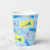 Der Polarexpress | Muster für Rückzug und Fahrsche Pappbecher (Rückseite)