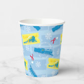 Der Polarexpress | Muster für Rückzug und Fahrsche Pappbecher (Links)