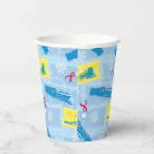 Der Polarexpress | Muster für Rückzug und Fahrsche Pappbecher (Rechts)