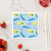 Der Polarexpress | Muster für Rückzug und Fahrsche Serviette (Beispiel)