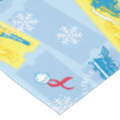 Der Polarexpress | Muster für Rückzug und Fahrsche Tischdecke (Schrägansicht)