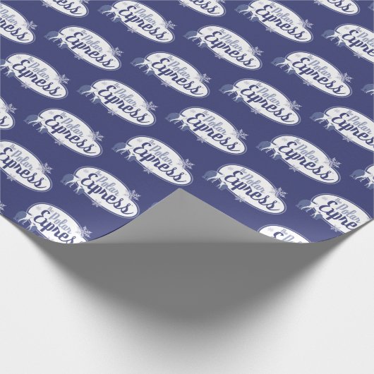 Der Polarexpress | Retro Graphic Geschenkpapier (Ecke)