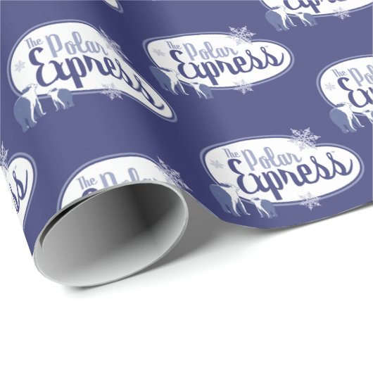 Der Polarexpress | Retro Graphic Geschenkpapier (Rolleneckpunkt)