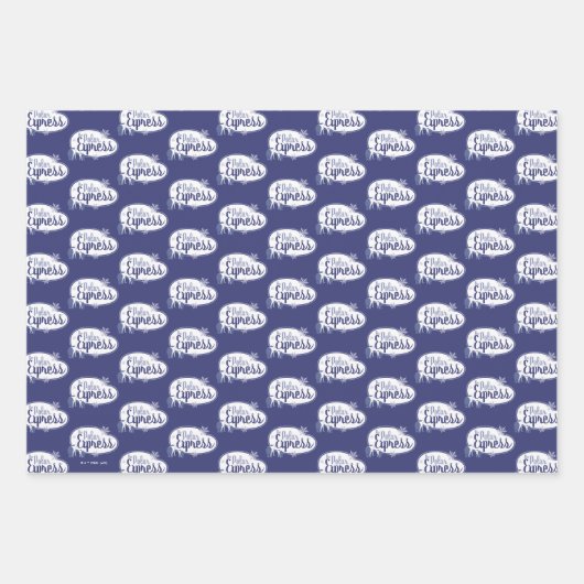 Der Polarexpress | Retro Graphic Geschenkpapier Set (Vorderseite)