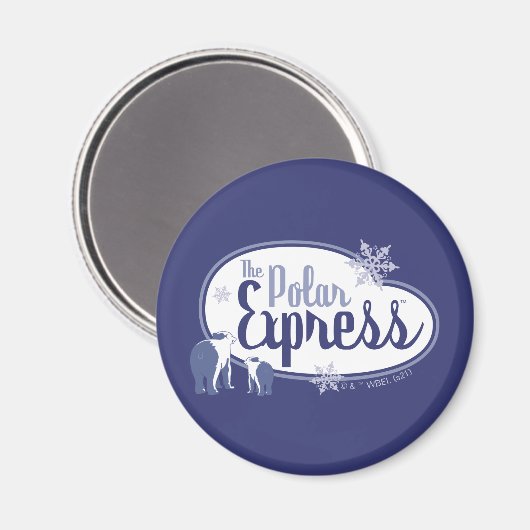 Der Polarexpress | Retro Graphic Magnet (Vorderseite/Rückseite)
