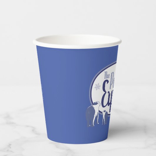 Der Polarexpress | Retro Graphic Pappbecher (Vorderseite)