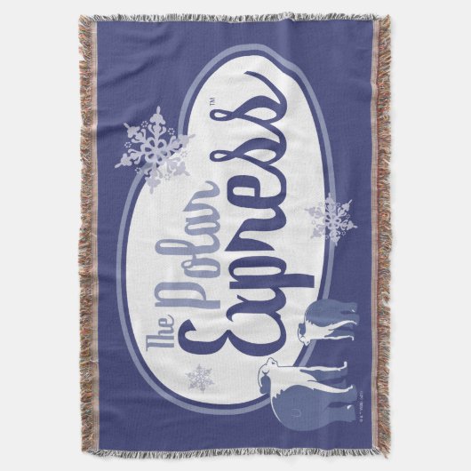 Der Polarexpress | Retro Graphic Polar Bears Decke (Vorderseite Vertikal)