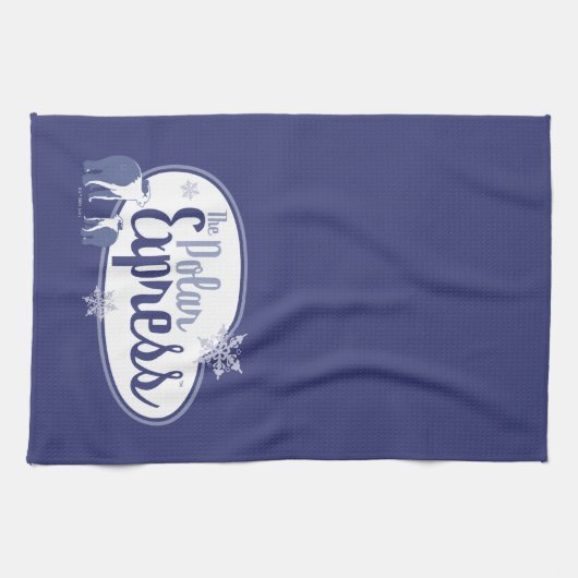 Der Polarexpress | Retro Graphic Polar Bears Geschirrtuch (Horizontal)