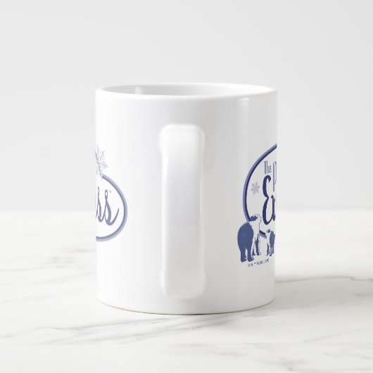 Der Polarexpress | Retro Graphic Polar Bears Jumbo-Tasse (Rückseite)