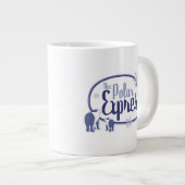 Der Polarexpress | Retro Graphic Polar Bears Jumbo-Tasse (Vorderseite Rechts)