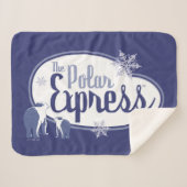 Der Polarexpress | Retro Graphic Polar Bears Sherpadecke (Vorderseite (Horizontal))