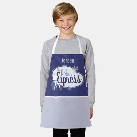 Der Polarexpress | Retro Graphic Schürze (Getragen)