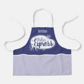 Der Polarexpress | Retro Graphic Schürze (Vorderseite)