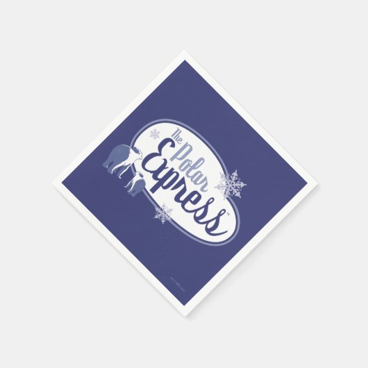 Der Polarexpress | Retro Graphic Serviette (Ecke)