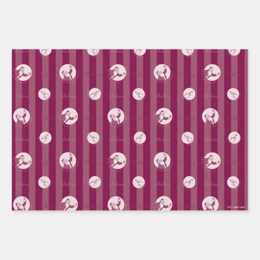 Der Polarexpress | Streifenmuster für den Weihnach Geschenkpapier Set (Vorderseite 2)