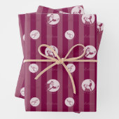 Der Polarexpress | Streifenmuster für den Weihnach Geschenkpapier Set (Beispiel)