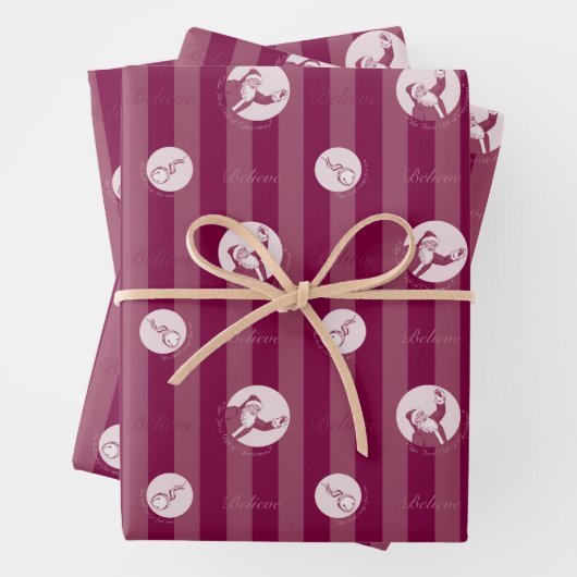 Der Polarexpress | Streifenmuster für den Weihnach Geschenkpapier Set (Beispiel)