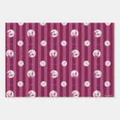 Der Polarexpress | Streifenmuster für den Weihnach Geschenkpapier Set (Vorderseite)