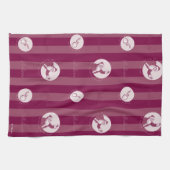 Der Polarexpress | Streifenmuster für den Weihnach Geschirrtuch (Horizontal)