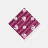 Der Polarexpress | Streifenmuster für den Weihnach Serviette (Ecke)