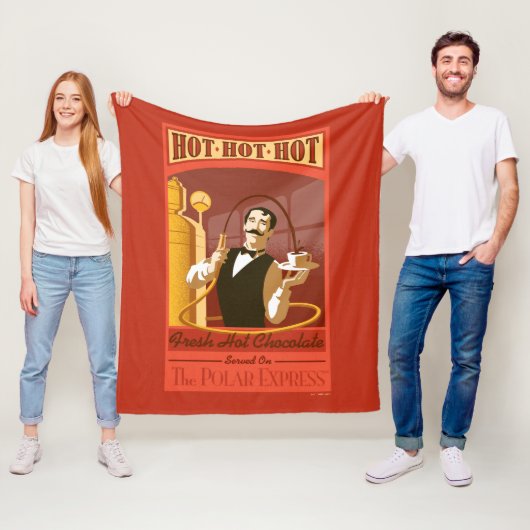 Der Polarexpress | Vintage Schokolade Fleecedecke (Beispiel)