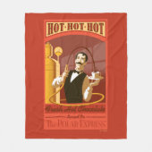 Der Polarexpress | Vintage Schokolade Fleecedecke (Vorderseite)