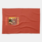 Der Polarexpress | Vintage Schokolade Geschirrtuch (Horizontal)