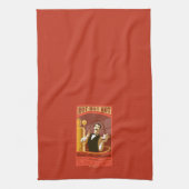 Der Polarexpress | Vintage Schokolade Geschirrtuch (Vertikal)