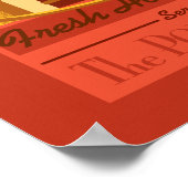 Der Polarexpress | Vintage Schokolade Poster (Ecke)