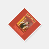 Der Polarexpress | Vintage Schokolade Serviette (Ecke)